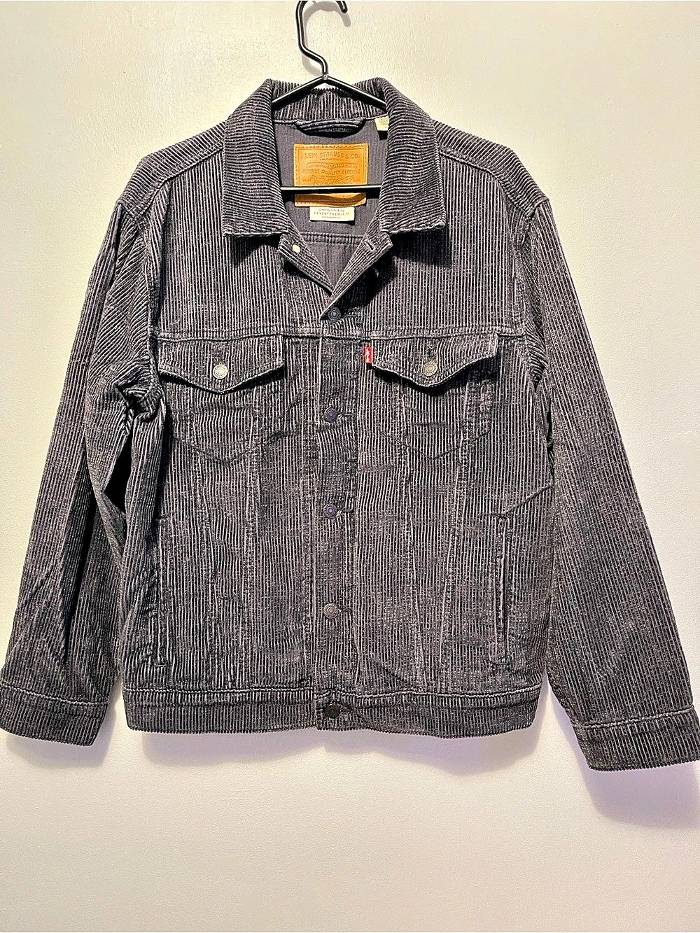 Levi's Corduroy Trucker Jacket Charcoal